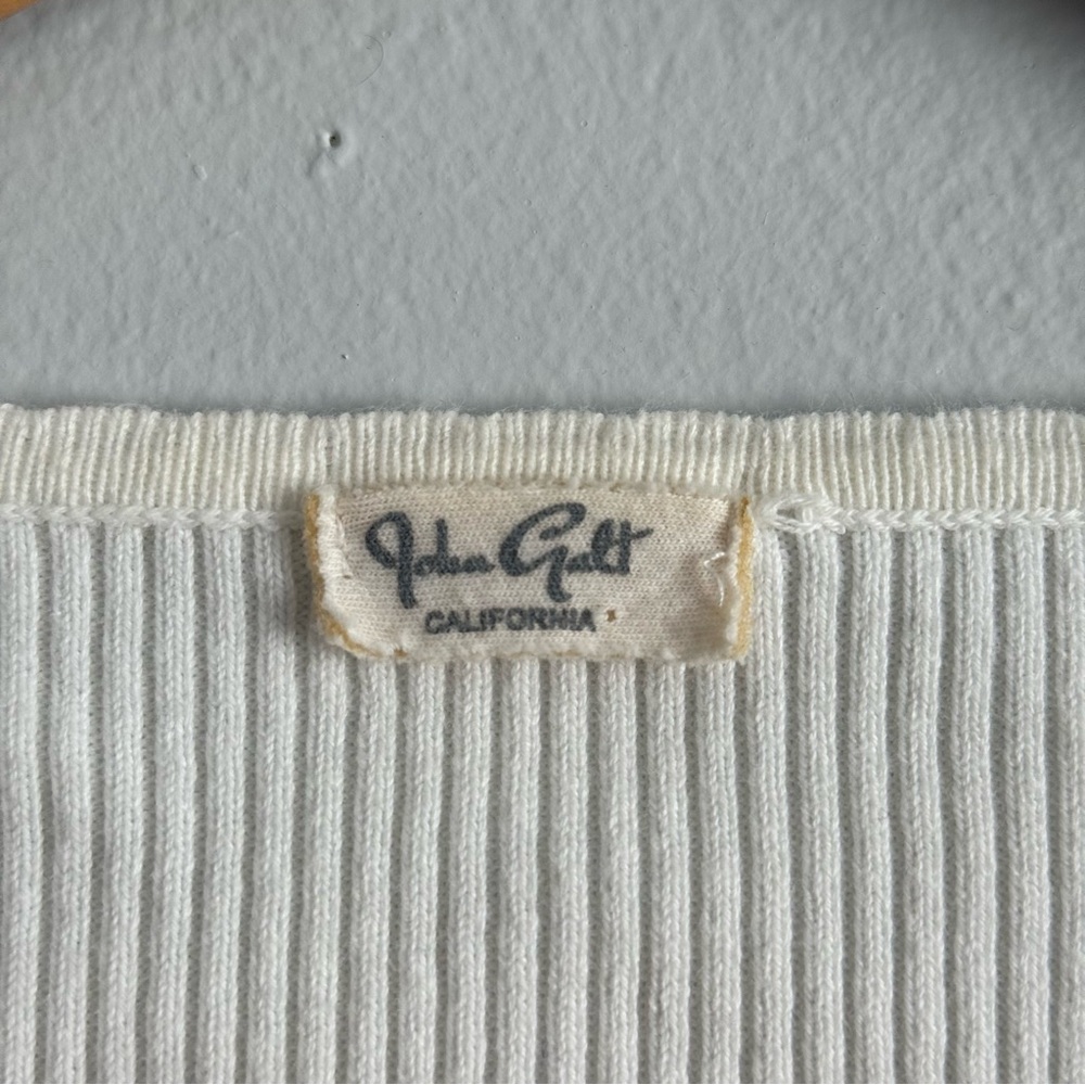 John Galt/Brandy Melville White Shannon Cardigan - Picture 6 of 7